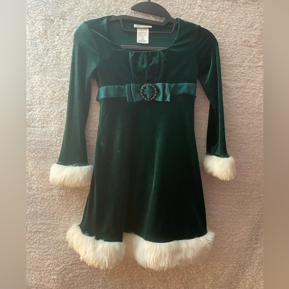 Bonnie Jean Christmas dress kids size 6x